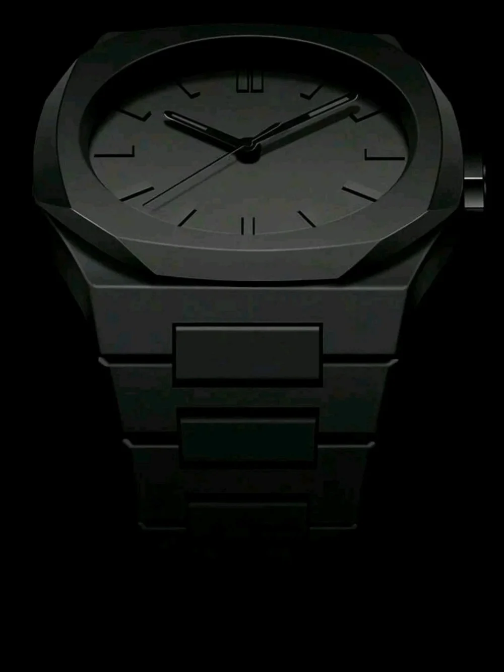 Men's Black Stainless Steel Dress Watch - Minimalist Design